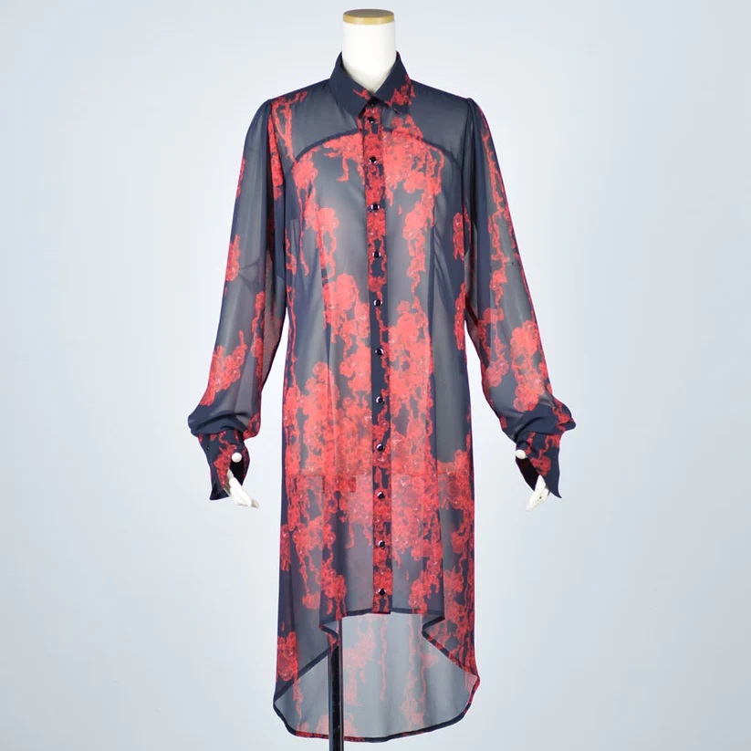 【h.NAOTO】 Bloody Rose Long Dress Blouse -TyCHE iero(旧KERA SHOP金沢店）