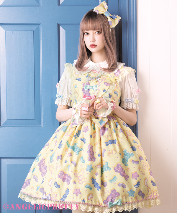 Angelic Pretty Jelly Candy Toysハートサロペット-